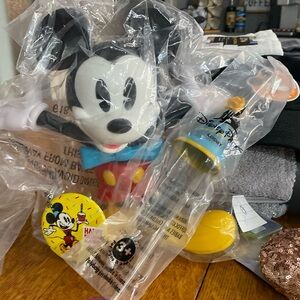 Mickey Mouse cup with straw